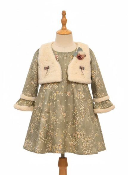 Baby Fleece 2pc Frock